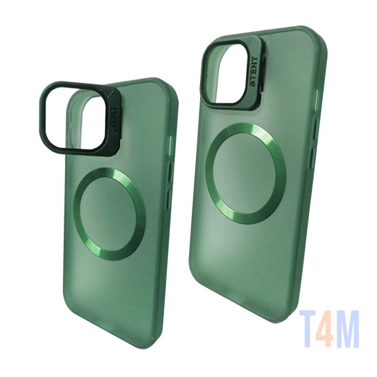 Funda de Protección de Fusión de Silicona para Apple iPhone 14 Pro Max Verde